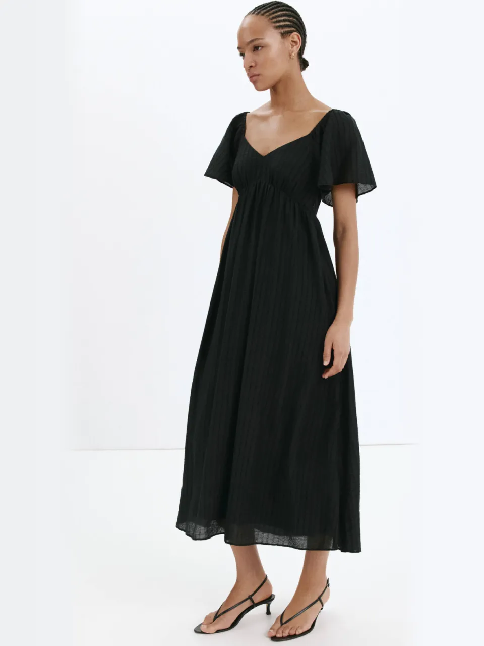 Mango midi jurk - zwart