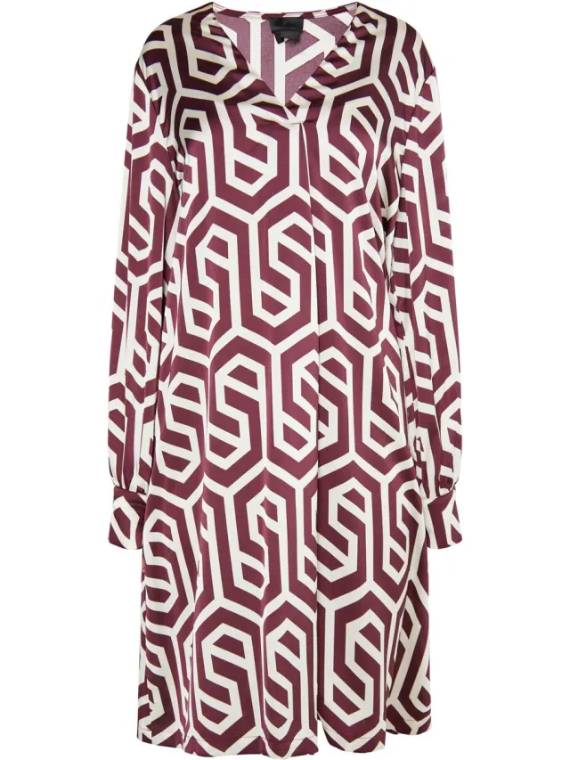 DREIMASTER midi-jurk Gebroken witte Bordeaux