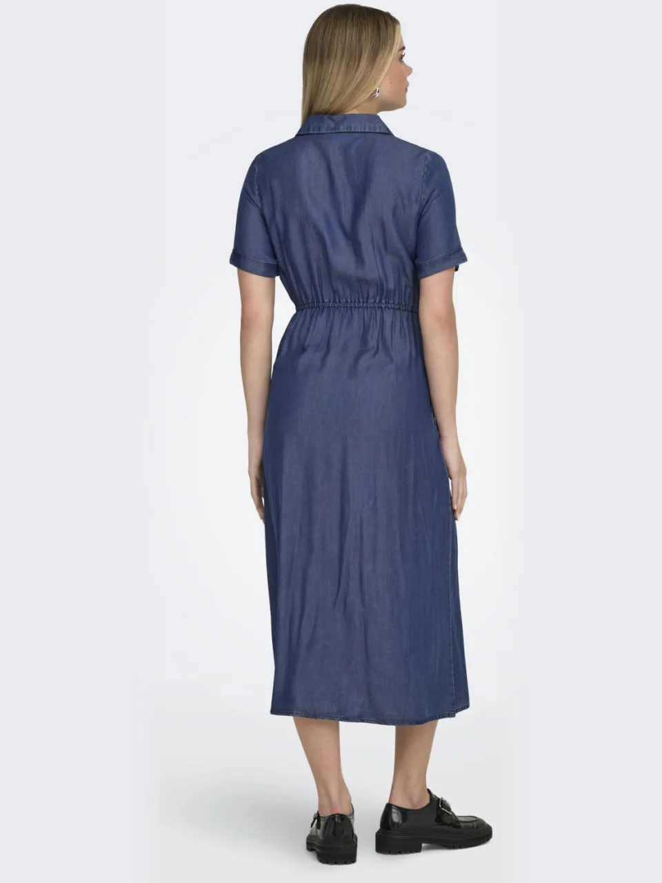 Only blousejurk dark blue denim, foto 3
