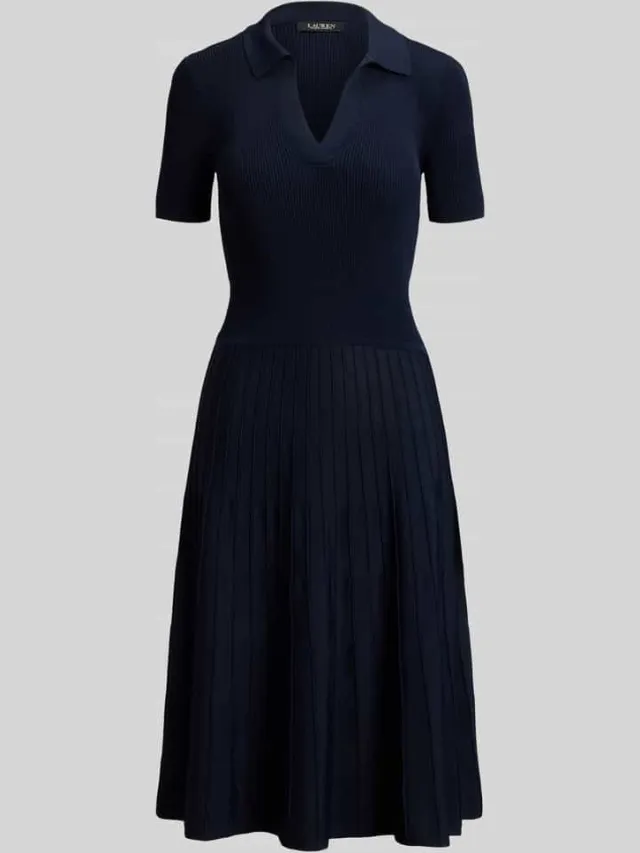 Lauren Ralph Lauren Vrijetijdsjurk van viscosemix marineblauw, foto 2