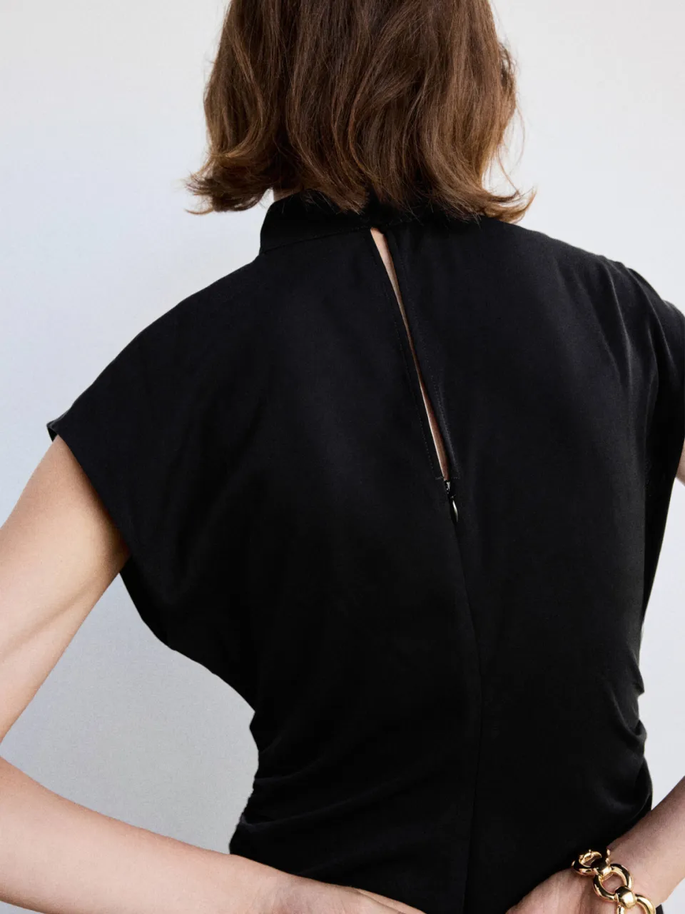 Mango midi jurk - zwart, foto 4
