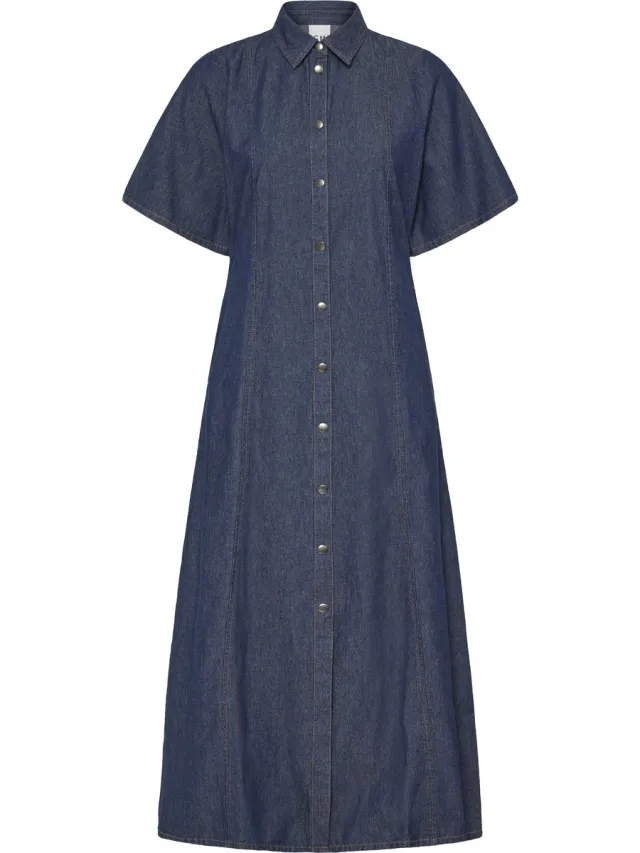 Ichi IHARCHER DR3 - Dames - Mini jurken DENIM AUTHENTIC BLUE