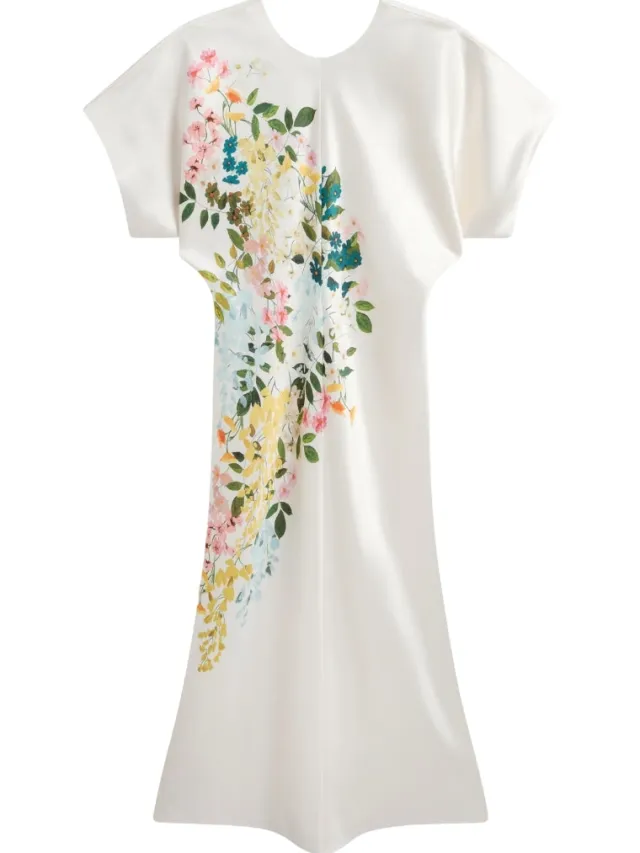 Ted Baker Myzan Jurk Met Slouch Mouwen En Getailleerde Pasvorm In Ivoorkleur, foto 2