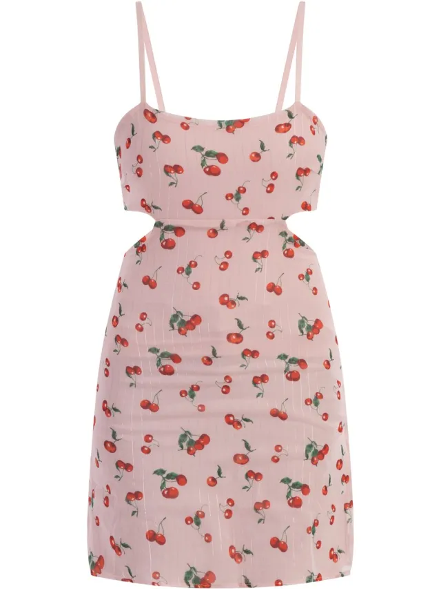 MyMo Mini-jurk Roze Veelkleurig