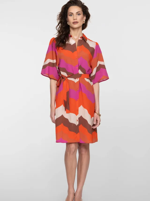 Geisha blousejurk oranje