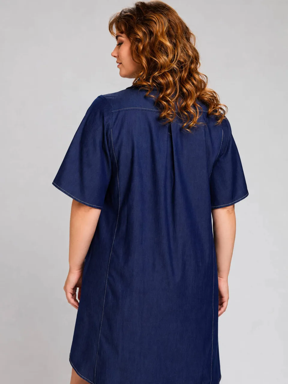 STUDIO blousejurk Plus Size - donkerblauw, foto 7