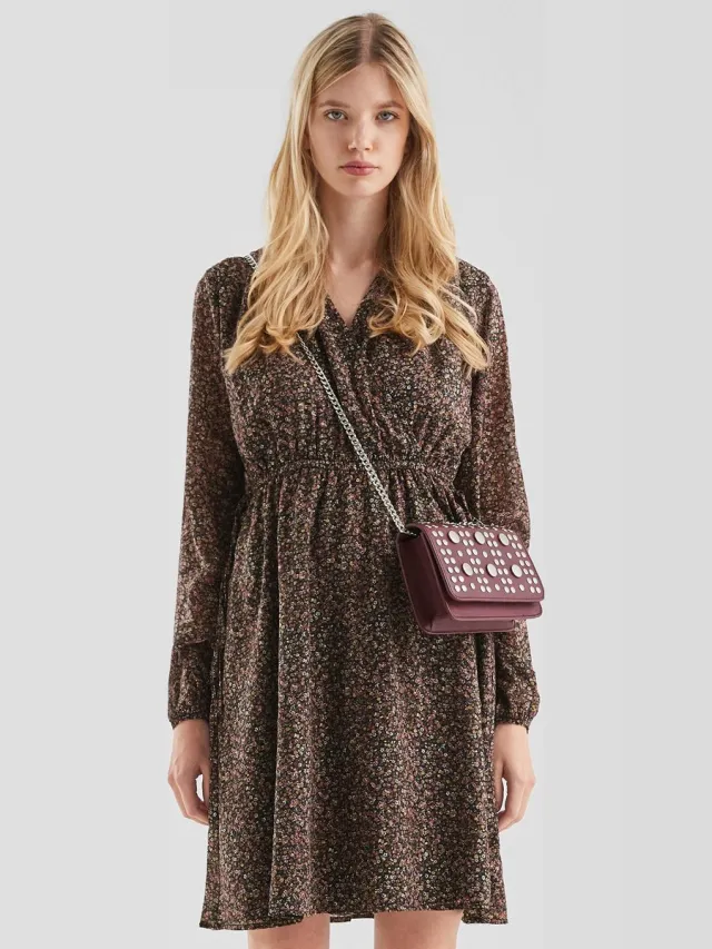 QS female - Chiffon jurk zwart