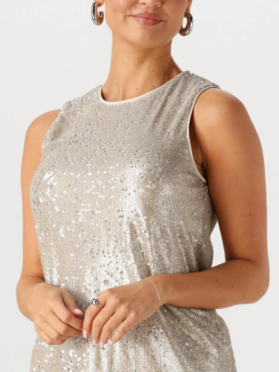 My Essential Wardrobe Dames Jurken Ednamw Dress - Goud, foto 4