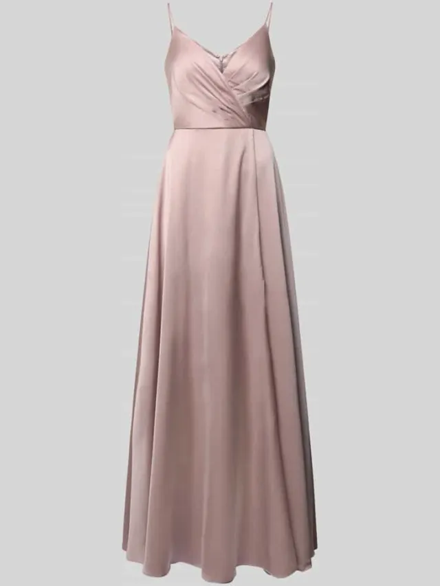 LUXUAR FASHION Avondjurk in wikkellook lila, foto 2