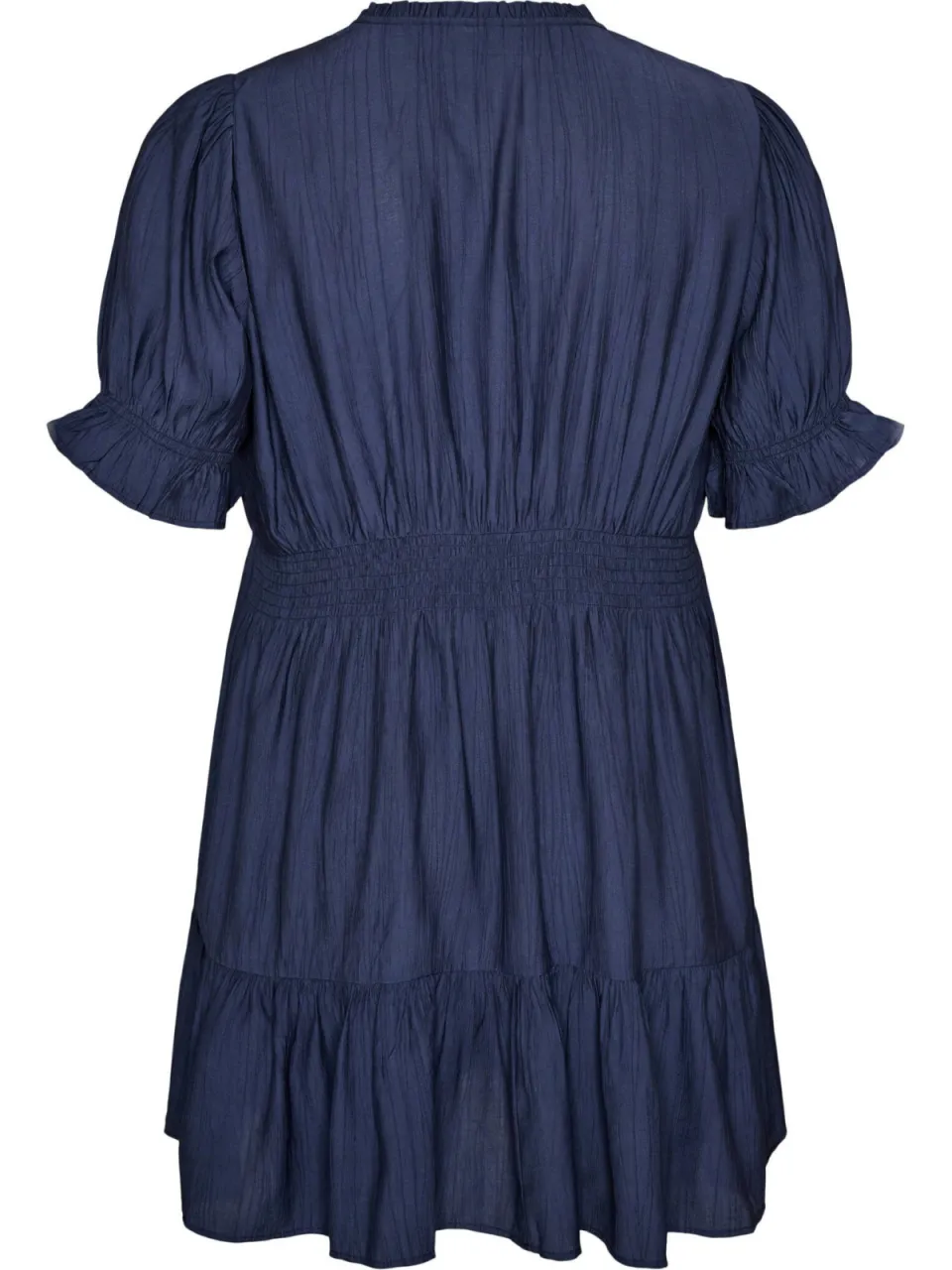 Zizzi viscose zomerblousejurk Plus Size - donkerblauw, foto 3