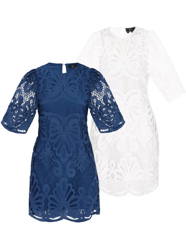Mo dress 2-Pack Marine wit