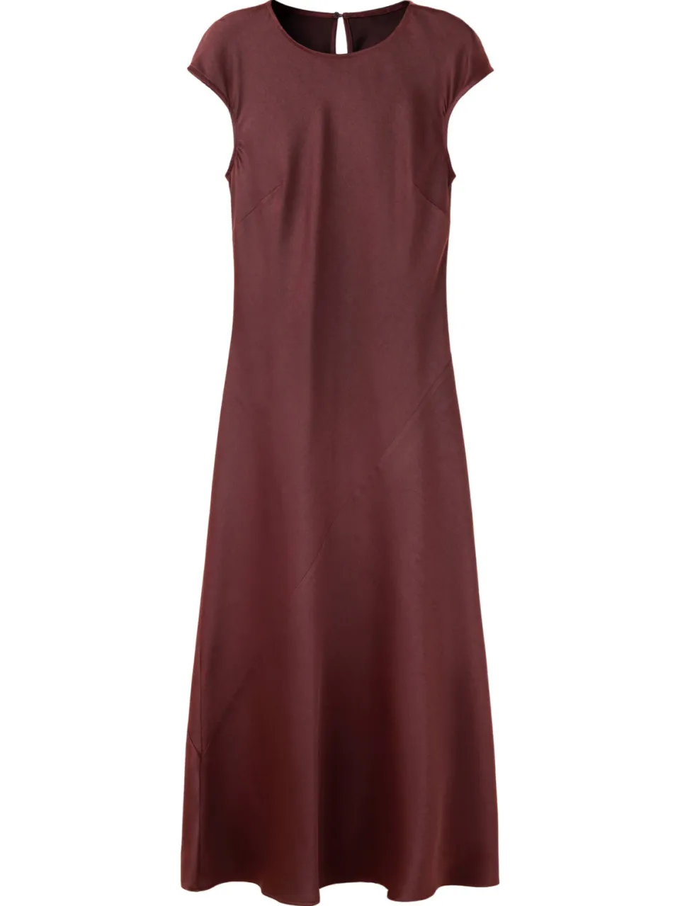 Mango midi jurk roodbruin, foto 2