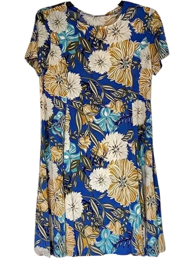AWR Elegante Zomerjurk / Jurk / Dress | Blauw
