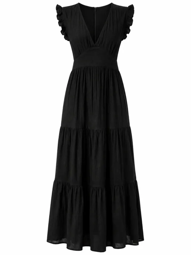 Elara Maxikleid Schwarz