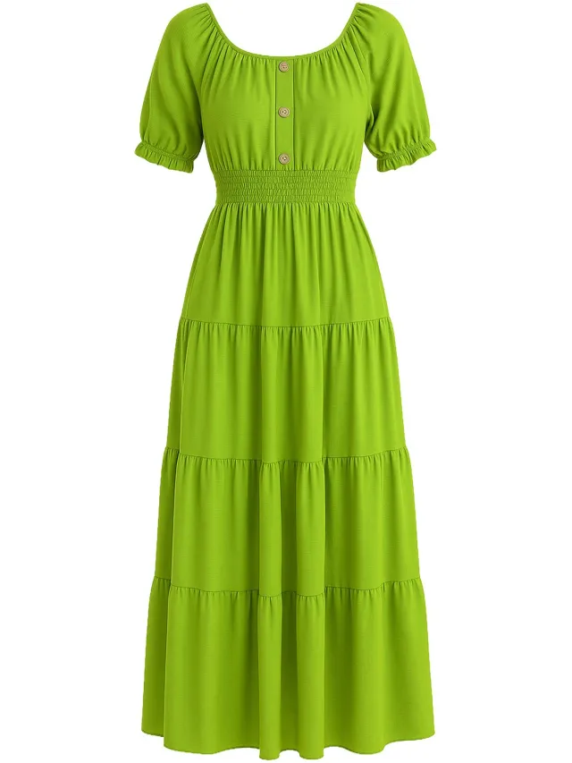 Elara Maxikleid Grün