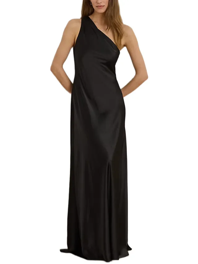 Raplh Lauren Lange Jurk Raplh Lauren 253p14047001-black Zwart