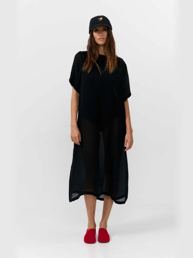 SUITE13LAB dames vegan Midijurk Jordan Zwart