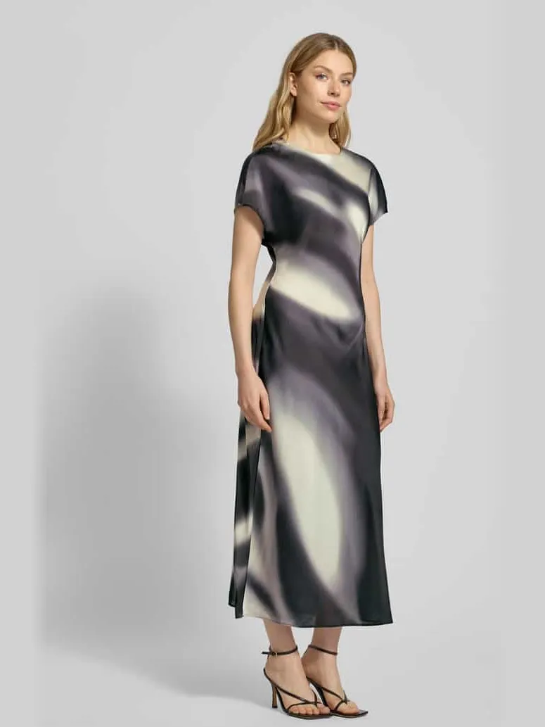 someday. Maxi-jurk met ronde hals Model 'QUIMMA' Black