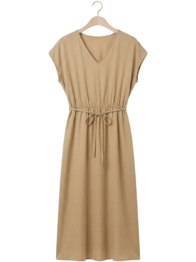 Beaumont Aymee Dress Dames - Jurk - Zand