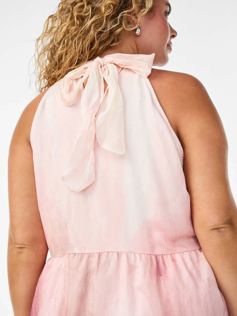 Zizzi halter midi jurk Plus Size - roze, foto 4