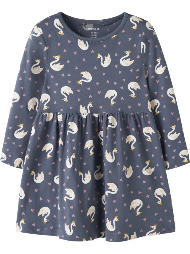 NAME IT NMFVILISA LS DRESS - Meisjes - Jurk Vintage Indigo