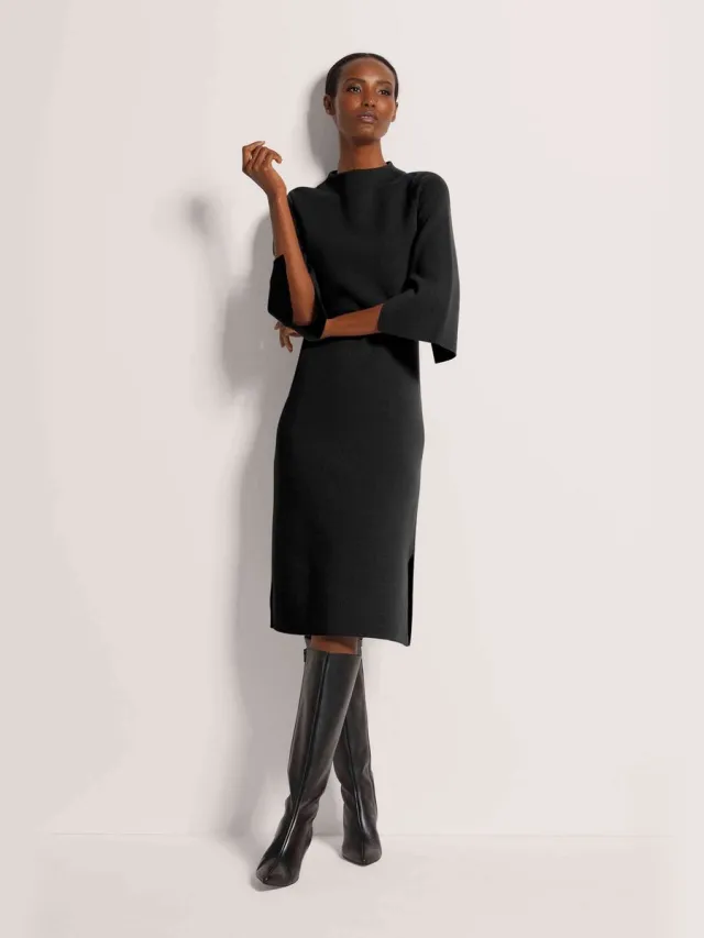 MADELEINE Tricot Jurk Tricot jurk zwart