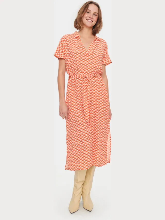 Saint Tropez BlancaSZ SS Dress Dames Jurk Tigerlily Graphic