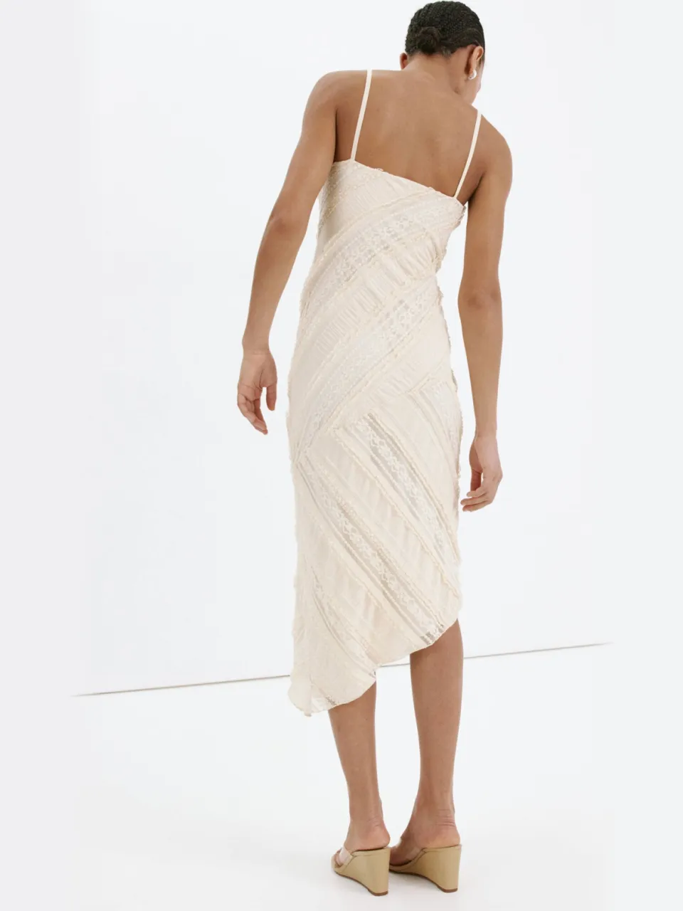 Mango midi jurk - ecru, foto 4