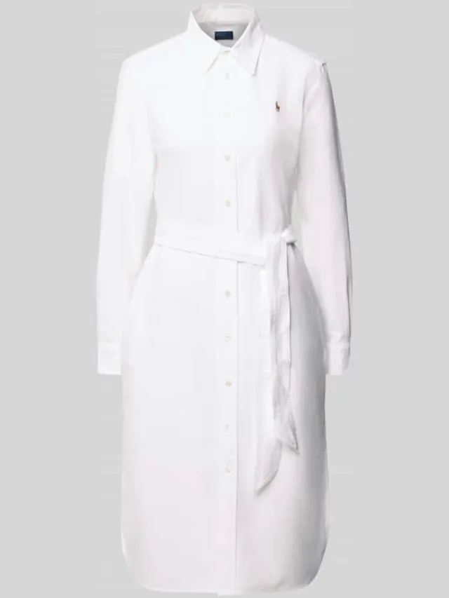 Polo Ralph Lauren overhemdjurk met Knoopsluiting wit, foto 2