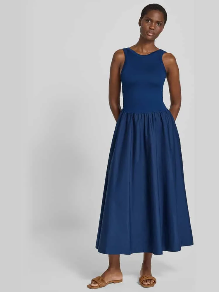 Polo Ralph Lauren Fit-and-flare vrijetijdsjurk van viscosemix Koningsblauw