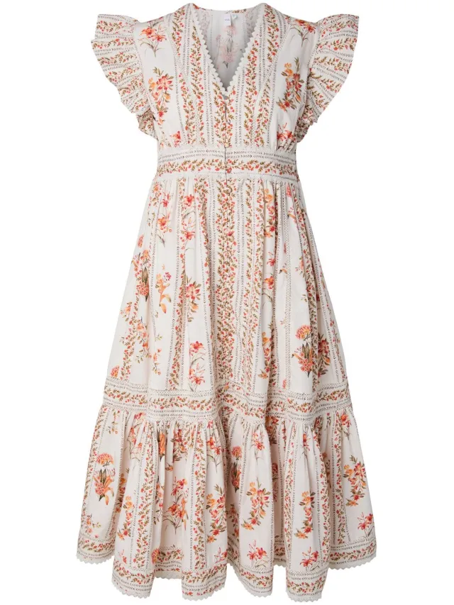 Yas maxi-jurk YASFLORATINA Pristine1