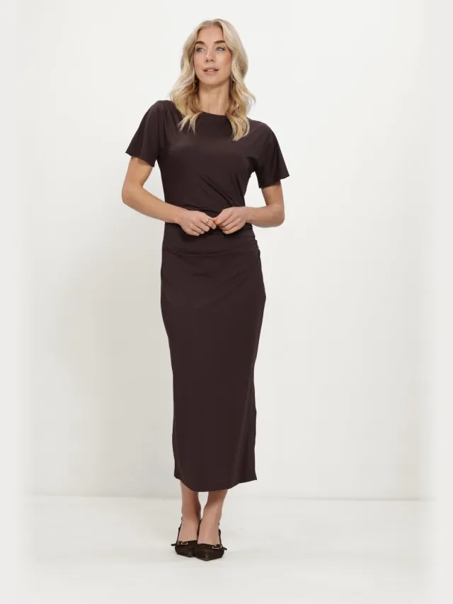 ROSEMUNDE Bridget Dames - Jurk - Bruin