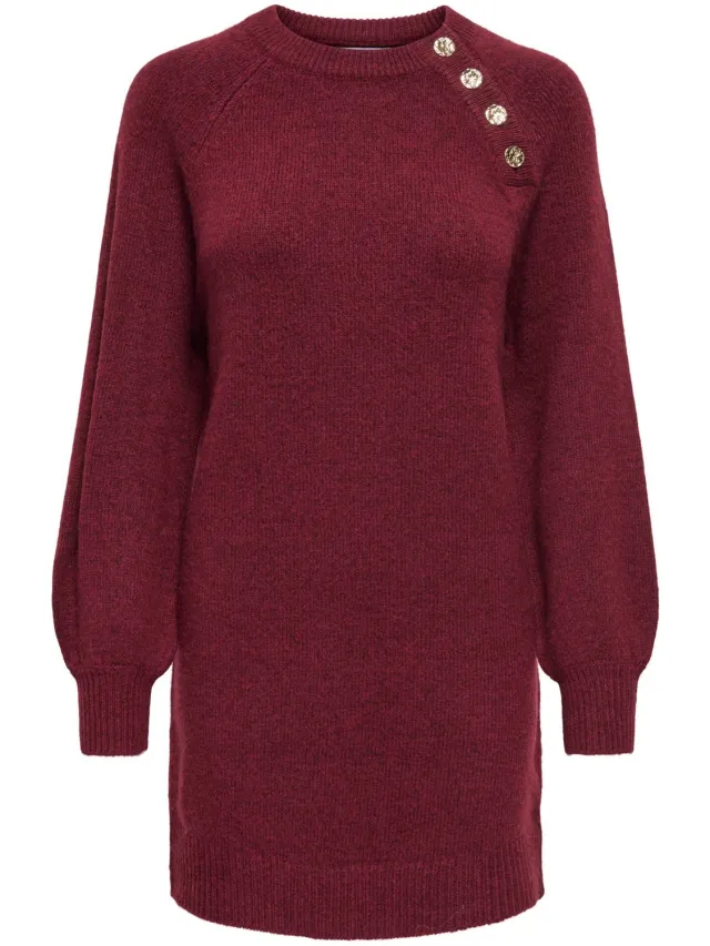 Only Gebreide jurk ONLEMMA Midi-jurk Cabernet 1