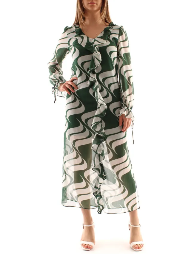 Emme Marella Lange Jurk Emme Marella BIRRA Groen