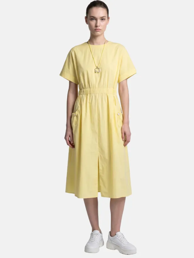 Chiara Ferretti Jurk Women Geel