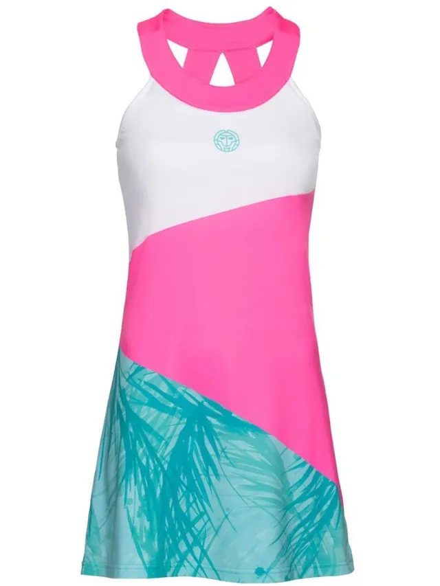 Bidi Badu Tennisjurk 2 in 1 voor dames Bidi Badu Kali Tech roze/wit/mint