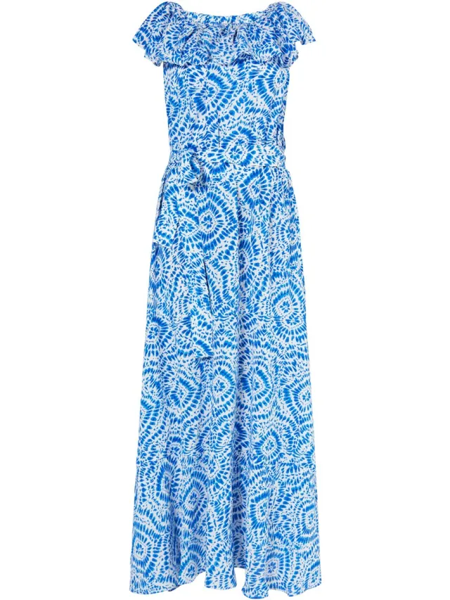 IZIA Maxi-jurk met print blauw