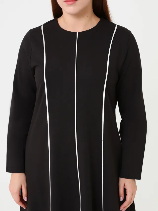 Alia Plus Size Dress Alia Zwart