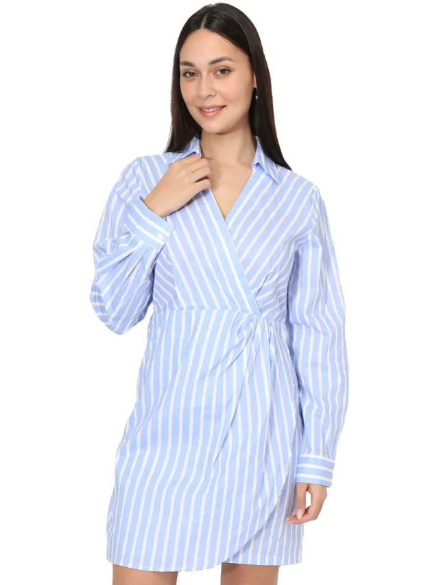 La Modeuse Jurk La Modeuse 70639_P165095 Blauw
