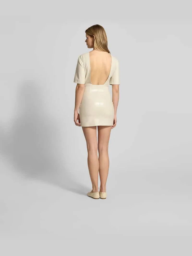 Nanushka Mini-jurk met plooien ecru, foto 4