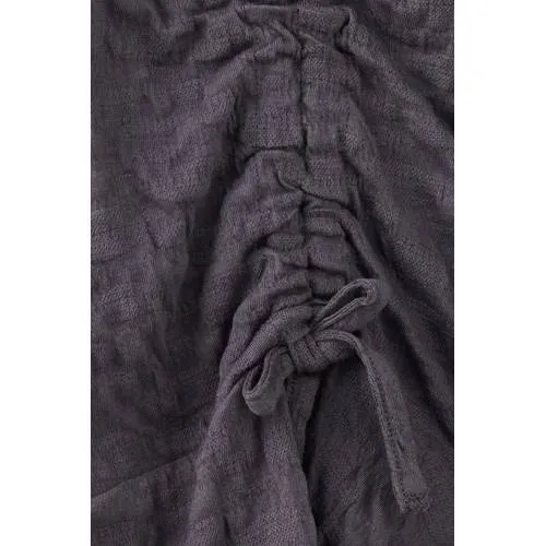 Mango Kids korte jurk met plooien antraciet, foto 2