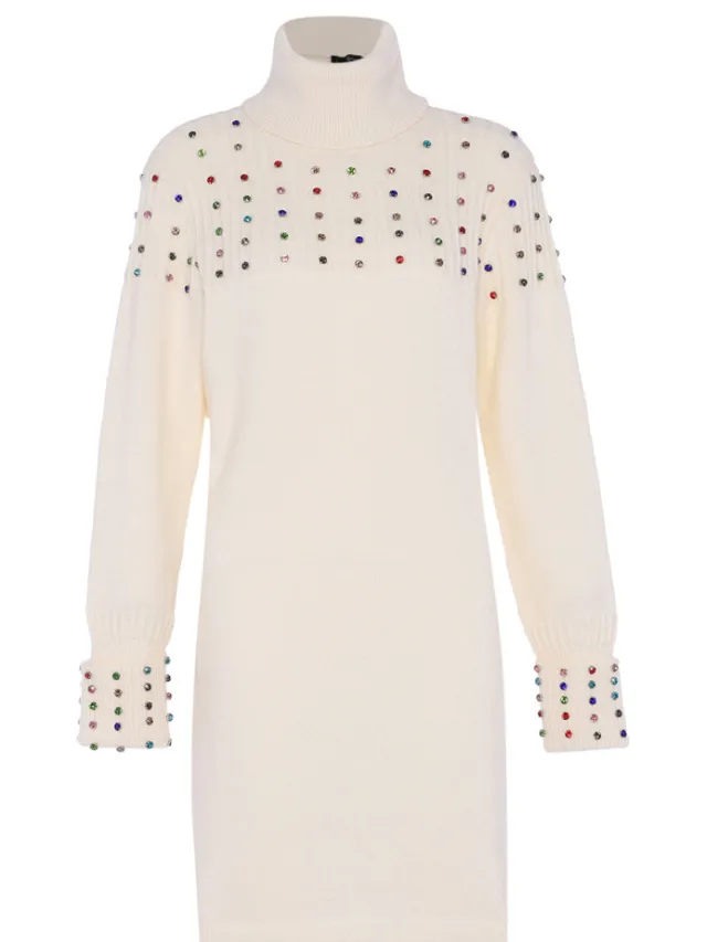 Faina Jumper Dames wolwit Gebroken wit