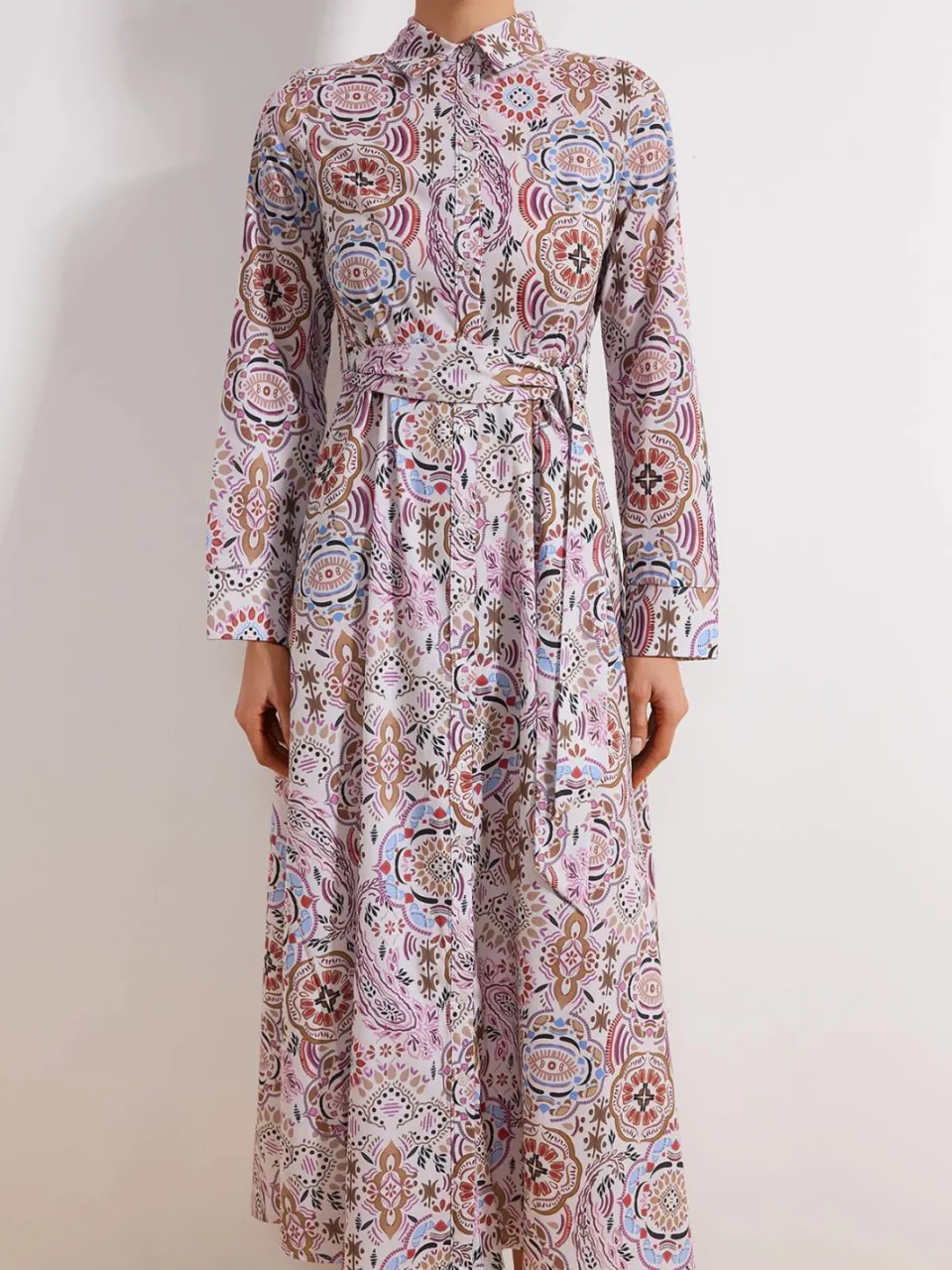 Turkishsouq Lange maxi-jurk met bloemenprint voor dames, casual/dagelijks, A-lijn model, geschikt voor hijab. veelkleurig, foto 2