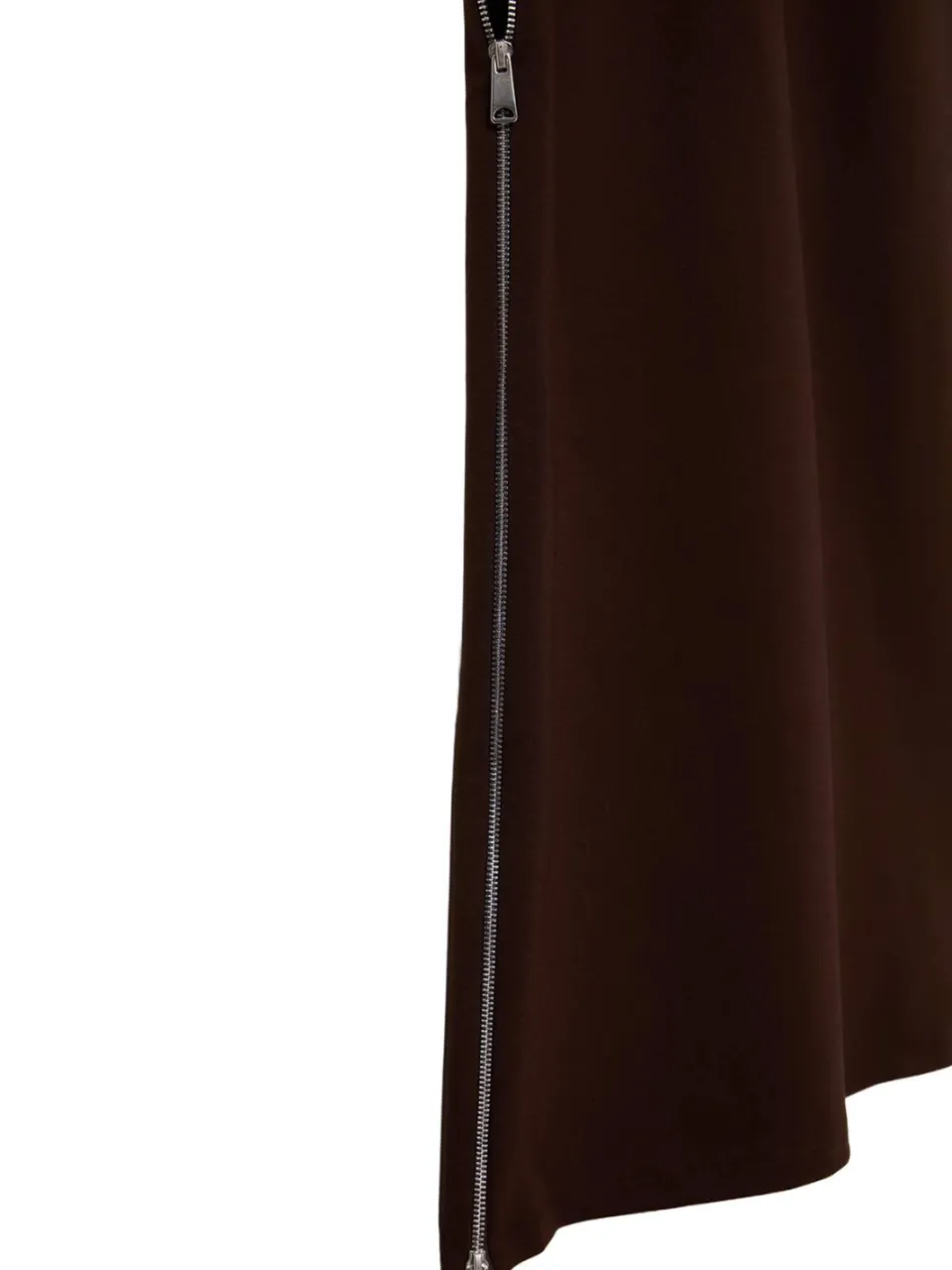 Trendyol TRENDYOLMİLLA Dames Bruin Effen Midi Mouwloos Shift-model Jurken, foto 2