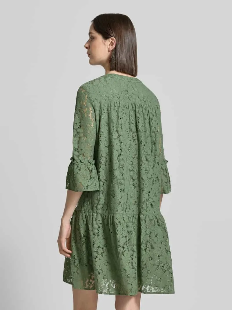 Vero Moda VMHONEY kanten jurk groen, foto 4