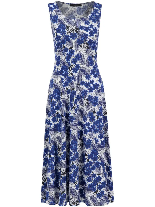 Max Mara Weekend Max Mara jurk blauw met wit