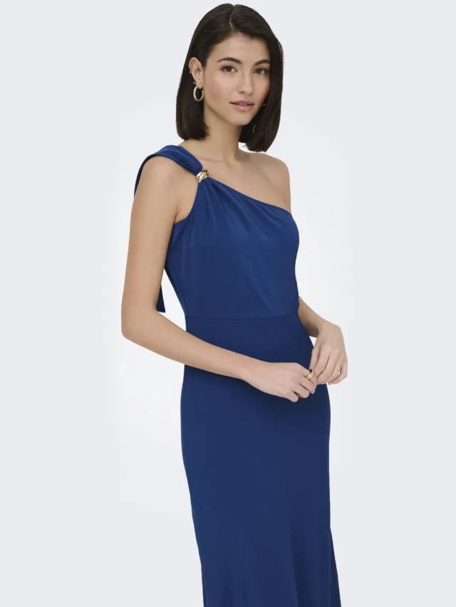 JDY maxi jurk gebreid blauw, foto 2