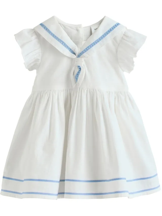 Next Meisjes - Geweven babyjurkje - Wit