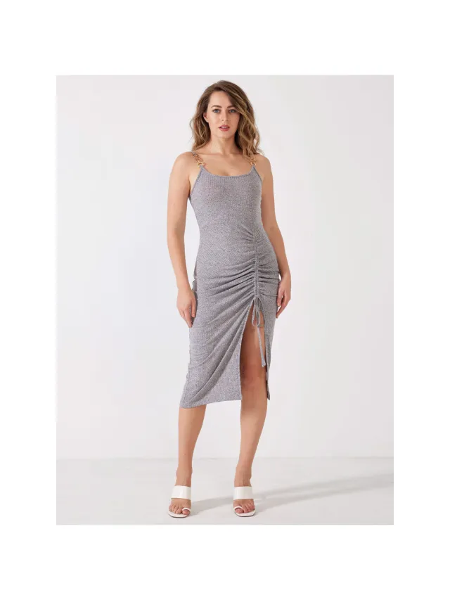 La Modeuse Jurk La Modeuse 70684_P165249 Grijs