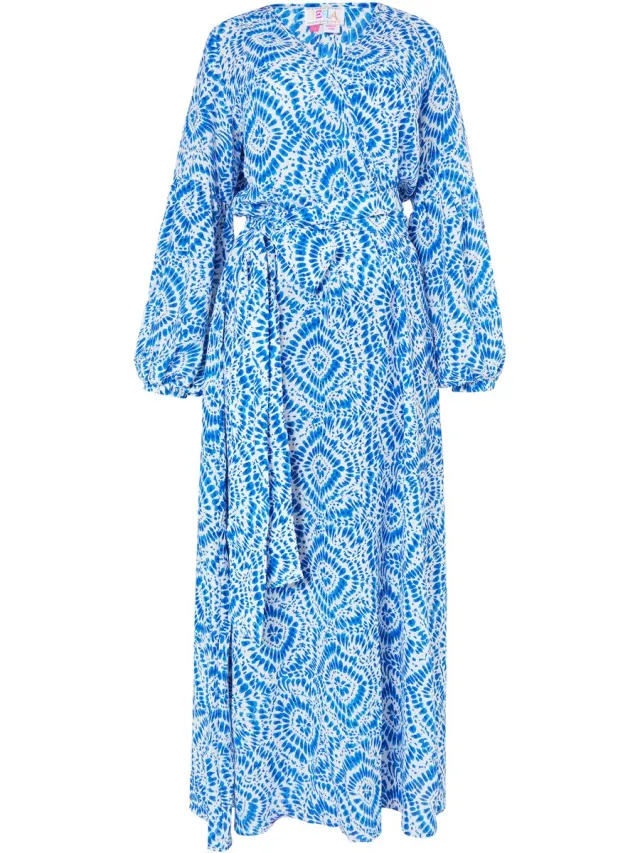IZIA Maxi-jurk met print blauw